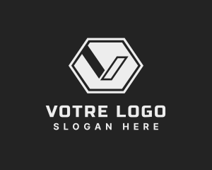 Generic Hexagon Agency Letter V logo design