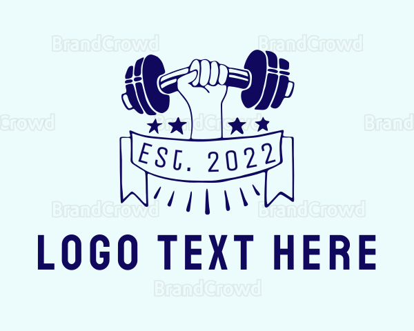 Fitness Gym Powerlifter Logo