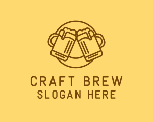 Brewer - Beer Mug Cheers logo design