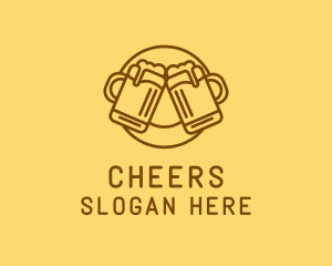 Beer Mug Cheers  logo design