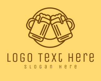 Beer Mug Cheers  logo design