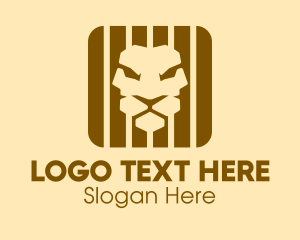 Social Media - Lion Face App logo design