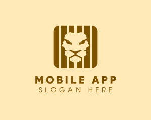 Lion Face App  logo design