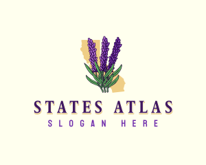 California Lavender Flower logo design