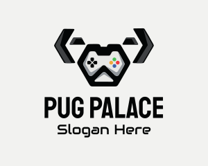 Cute Dog Controller logo design