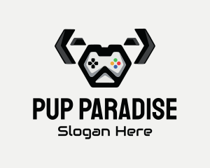 Cute Dog Controller logo design