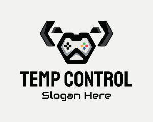 Cute Dog Controller logo design