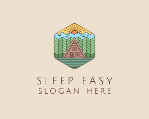 Cabin Forest Camp House logo design