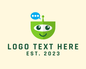 Social Media - Chat Bot Tech logo design