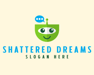 Character - Chat Bot Tech logo design