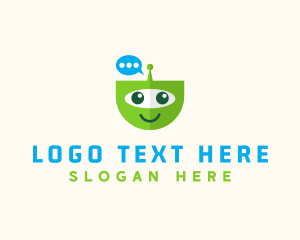 Robotics - Chat Bot Communication logo design