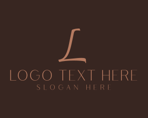 Initial - Luxury Script Business logo design