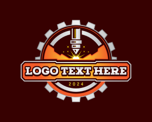 Cog - Industrial Laser Gear logo design