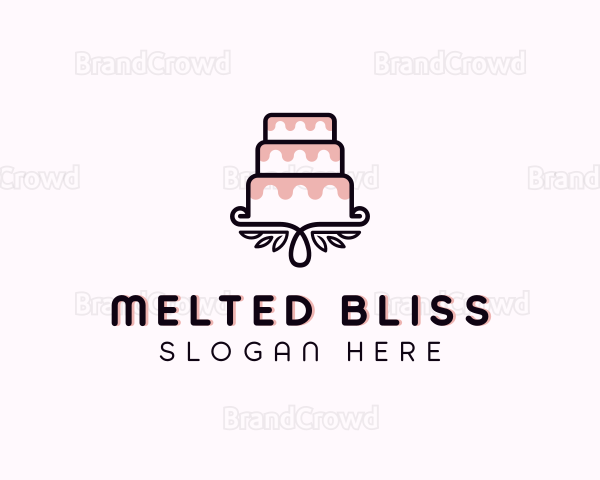 Pastry Cake Dessert Logo