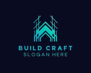 Building Construction Contractor logo design