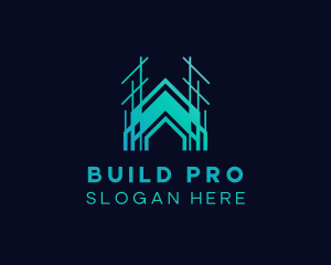 Building Construction Contractor logo design