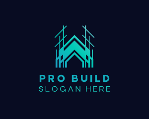 Building Construction Contractor logo design