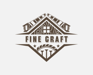 Handsaw Carpenter Repair logo design