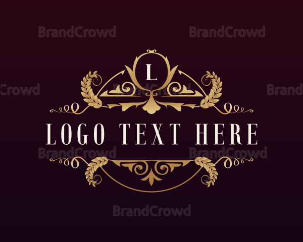 Luxury Wheat Ornament Logo