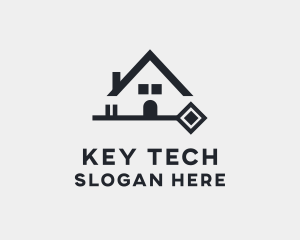 Residential House Key logo design