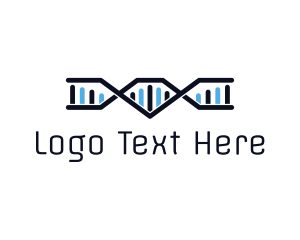 Scientist - DNA Genetic Network logo design