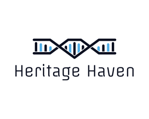 Ancestry - DNA Genetic Network logo design