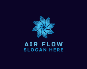 Fan Propeller Cooling logo design