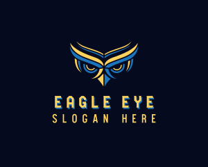 Eye Owl Bird logo design