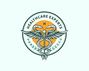 Medical Health Caduceus logo design