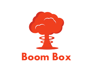 Explosion - Mushroom Cloud Explosion logo design