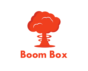 Mushroom Cloud Explosion logo design