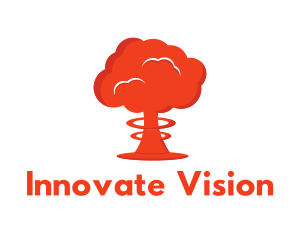 Mushroom Cloud Explosion logo design