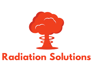 Radiation - Mushroom Cloud Explosion logo design