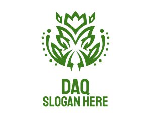 Green Shrub Plant  Logo