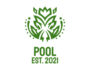 Eco Park - Green Shrub Plant logo design