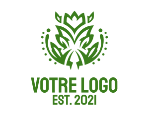 Environment Friendly - Green Shrub Plant logo design