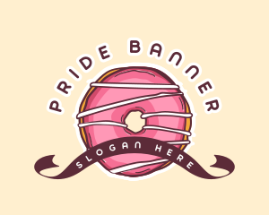 Sweet Donut Dessert logo design