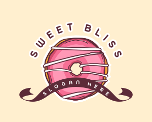 Sweet Donut Dessert logo design