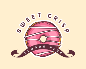 Sweet Donut Dessert logo design