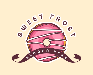 Sweet Donut Dessert logo design