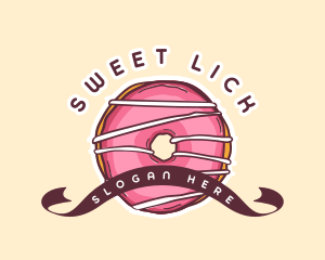 Sweet Donut Dessert logo design