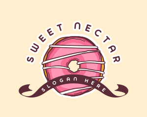 Sweet Donut Dessert logo design