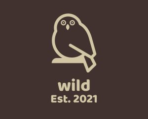 Brown Pigeon Bird logo design