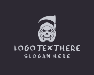 Spooky - Skull Death Creature logo design