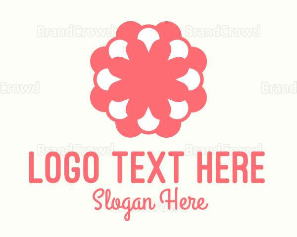 Pink Flower Florist Logo