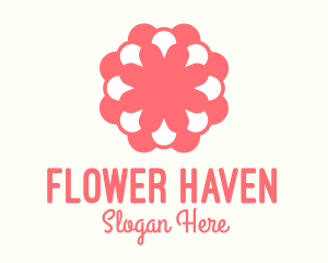 Pink Flower Florist  logo design