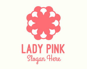 Pink Flower Florist  logo design