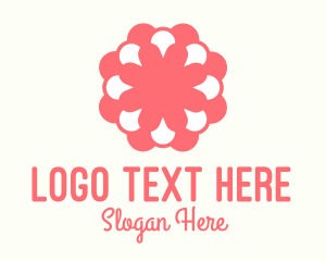 Pattern - Pink Flower Florist logo design