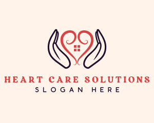 Heart Shelter Home logo design