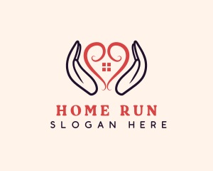 Heart Shelter Home logo design